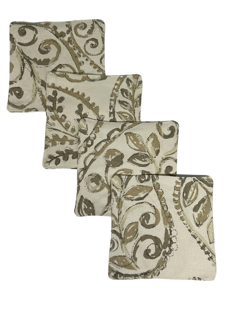 Jennifer Adams Paisley Neutral cocktail napkins