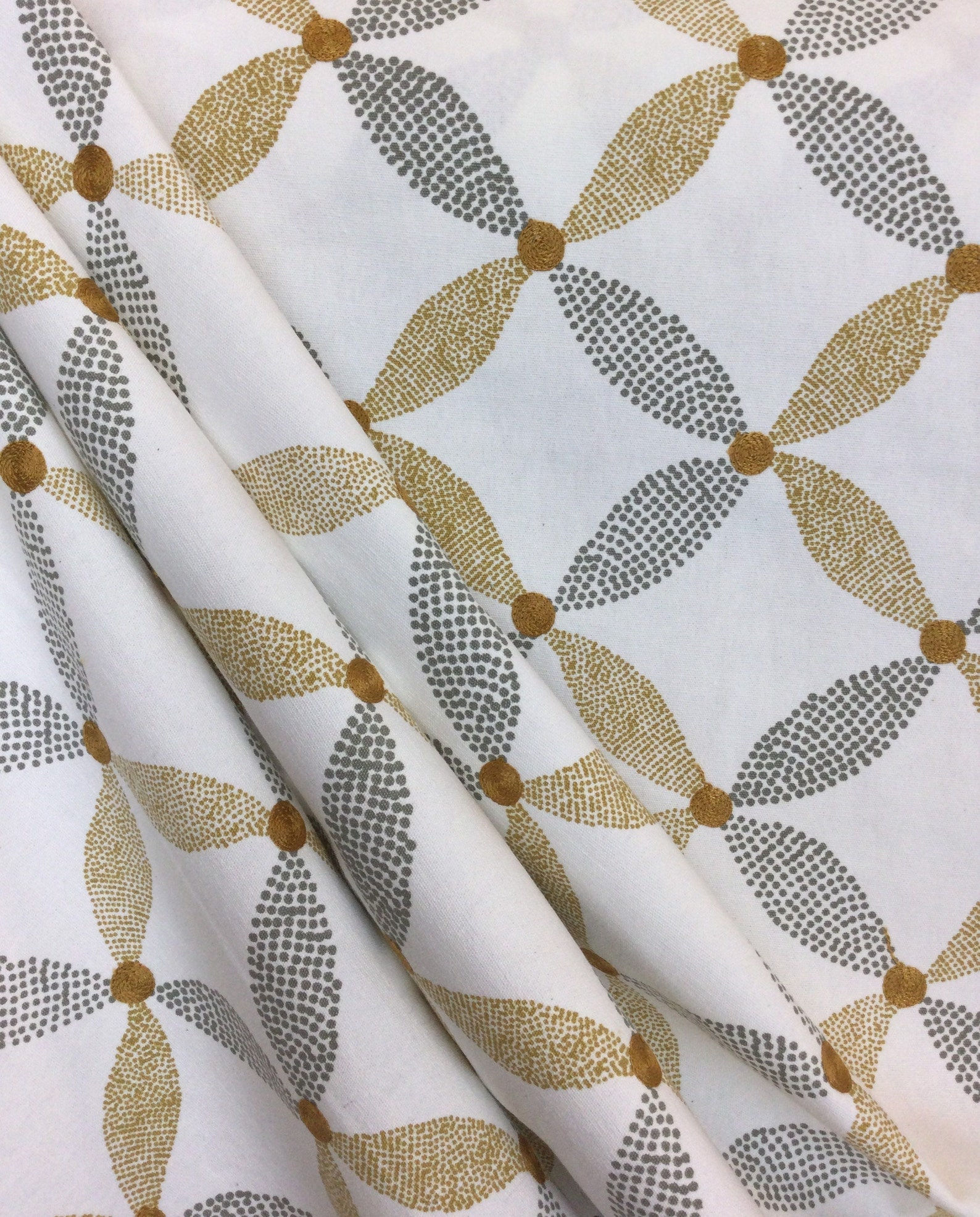 Biscay Gold - Pinwheel - Upholstery Fabric