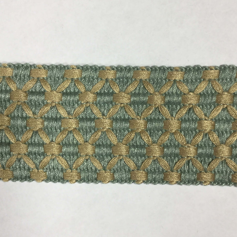 Teal Braided Tape Trim