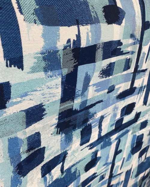 Thumbnail: Blue Hues Splatter Upholstery Fabric