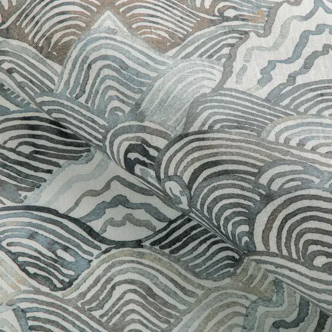 Thumbnail: shangri la noir fabric by kravet