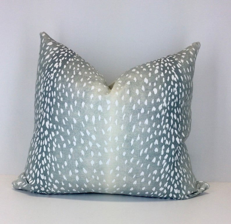 Thumbnail: Aqua Antelope Knife Edge Pillow Cover