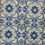 Thumbnail: Keyzu Medallion blue and gray outdoor fabric