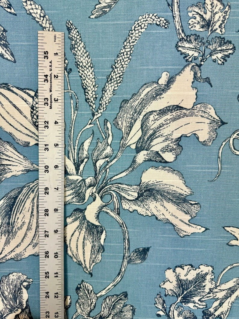 Thumbnail: Oliver Sky Blue - tropical - floral - tropical - home decor - upholstery fabric