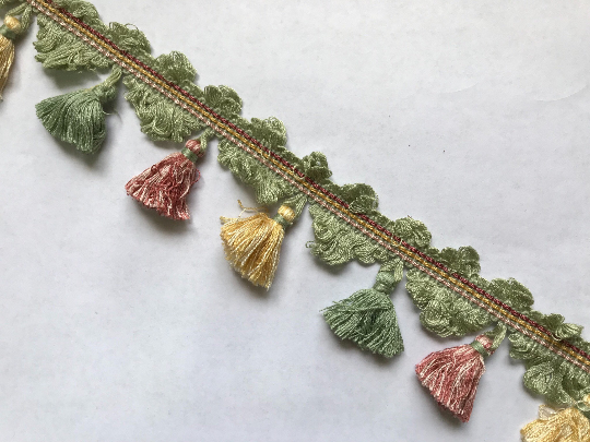 Red Yellow Green Tassel Fringe