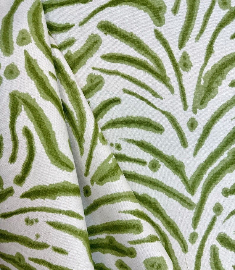 Lupin Fern - green - abstract - home decor - animal print - upholstery fabric -