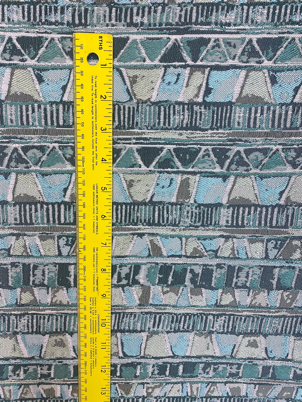 Thumbnail: Serip Ming Geometric - Upholstery Fabric