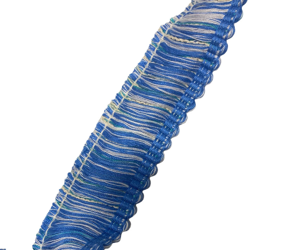 Capri Blue Brush Fringe