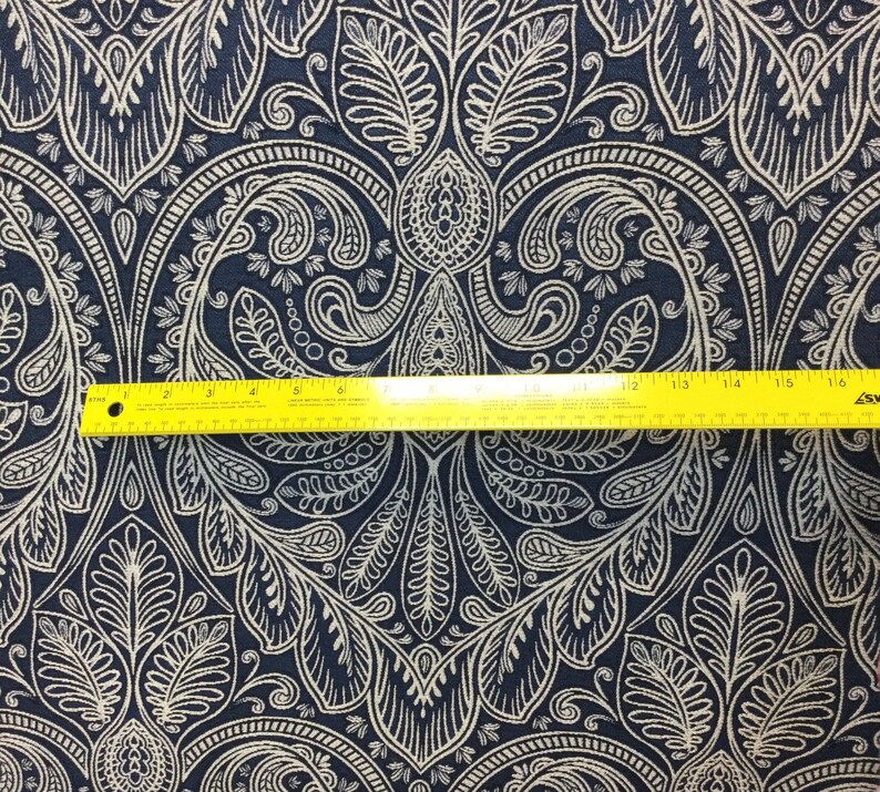 Thumbnail: Navy and Beige Paisley