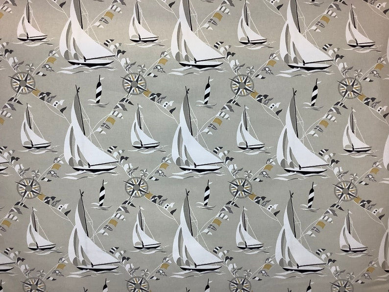 Thumbnail: Sail Away - Upholstery Fabric - Coastal