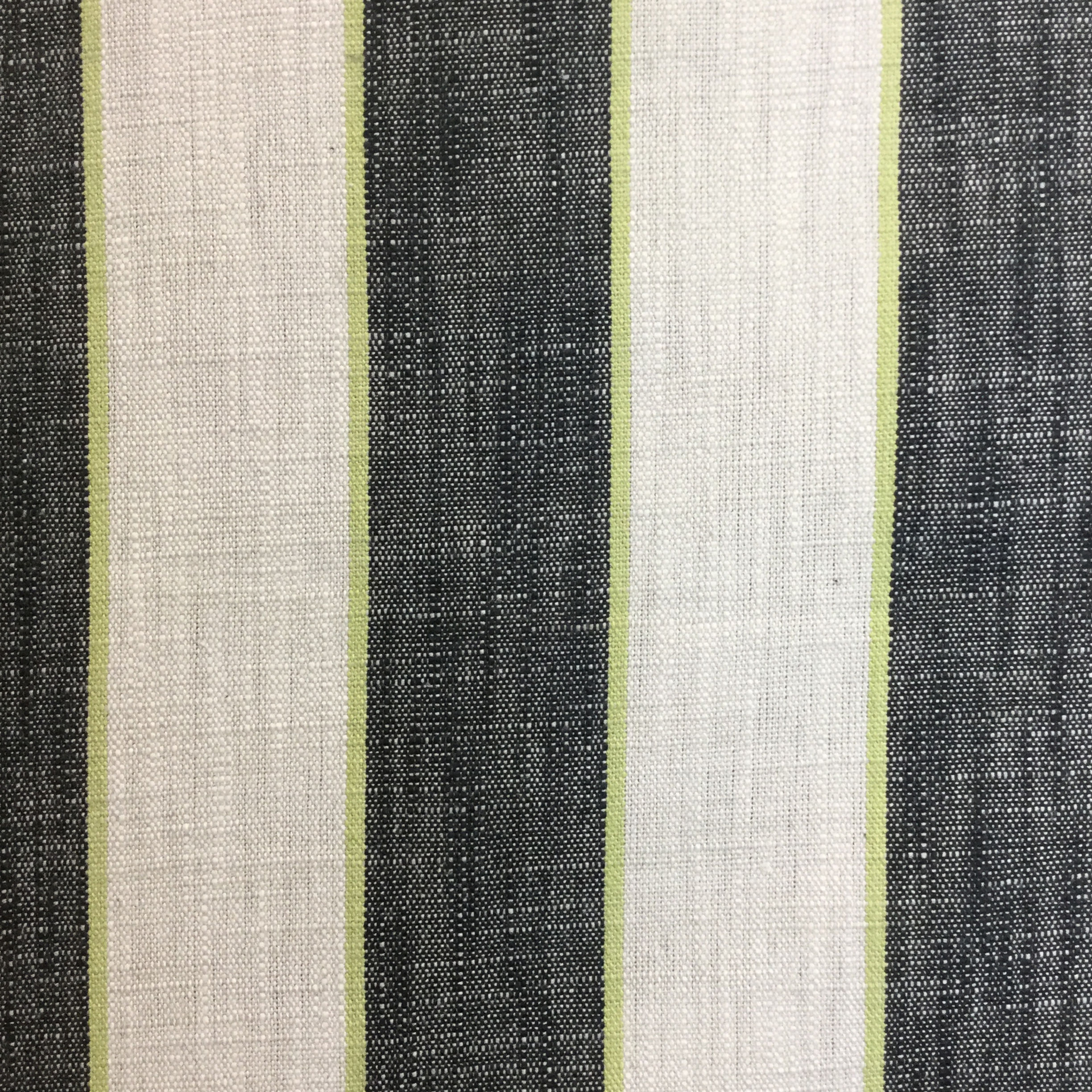 Black White and Chartreuse Green Stripe
