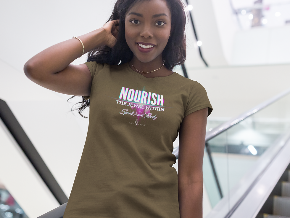 Thumbnail: Nourish the Jewel Within Unisex Jersey Short Sleeve Tee