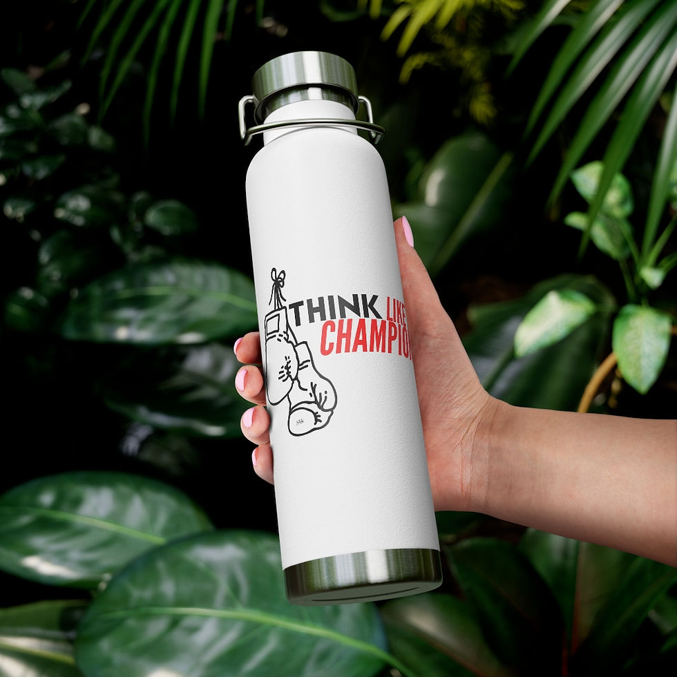 Thumbnail: Think Like  A Champion 22oz Vacuum Insulated Bottle