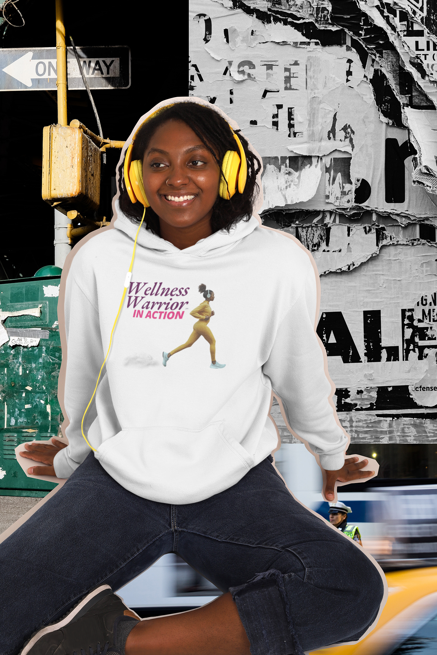 Wellness Warrior in Action Hooded Sweatshirt