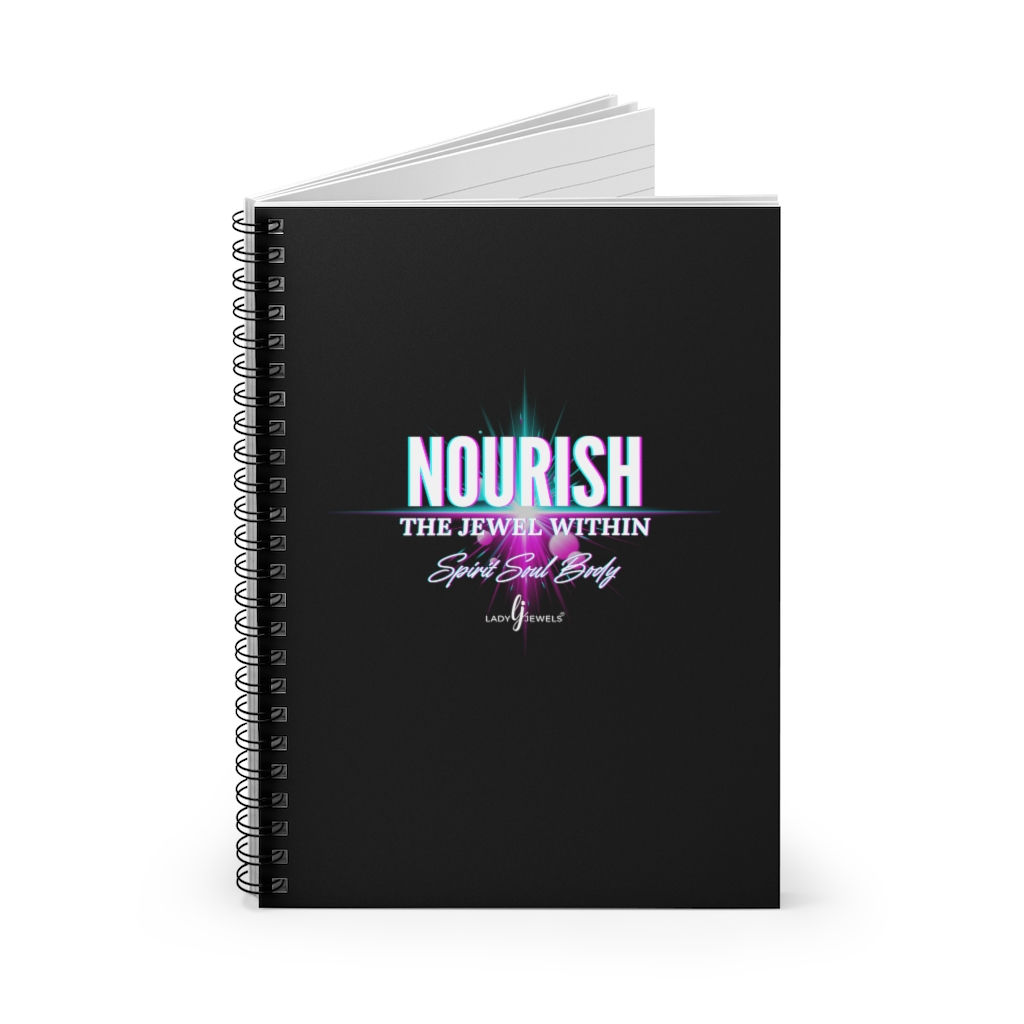 Nourish The Jewel Within Spiral Notebook - Ruled Line