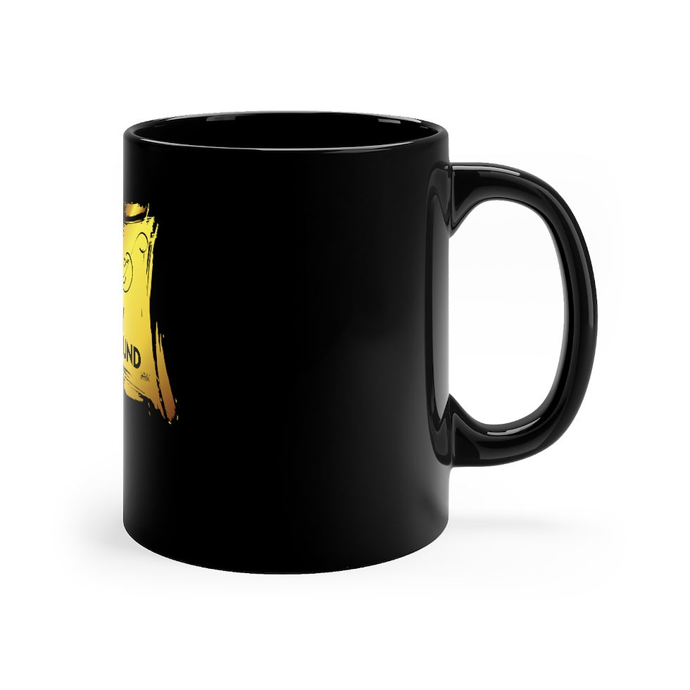 Thumbnail: Paper Is My Playground Black mug 11oz