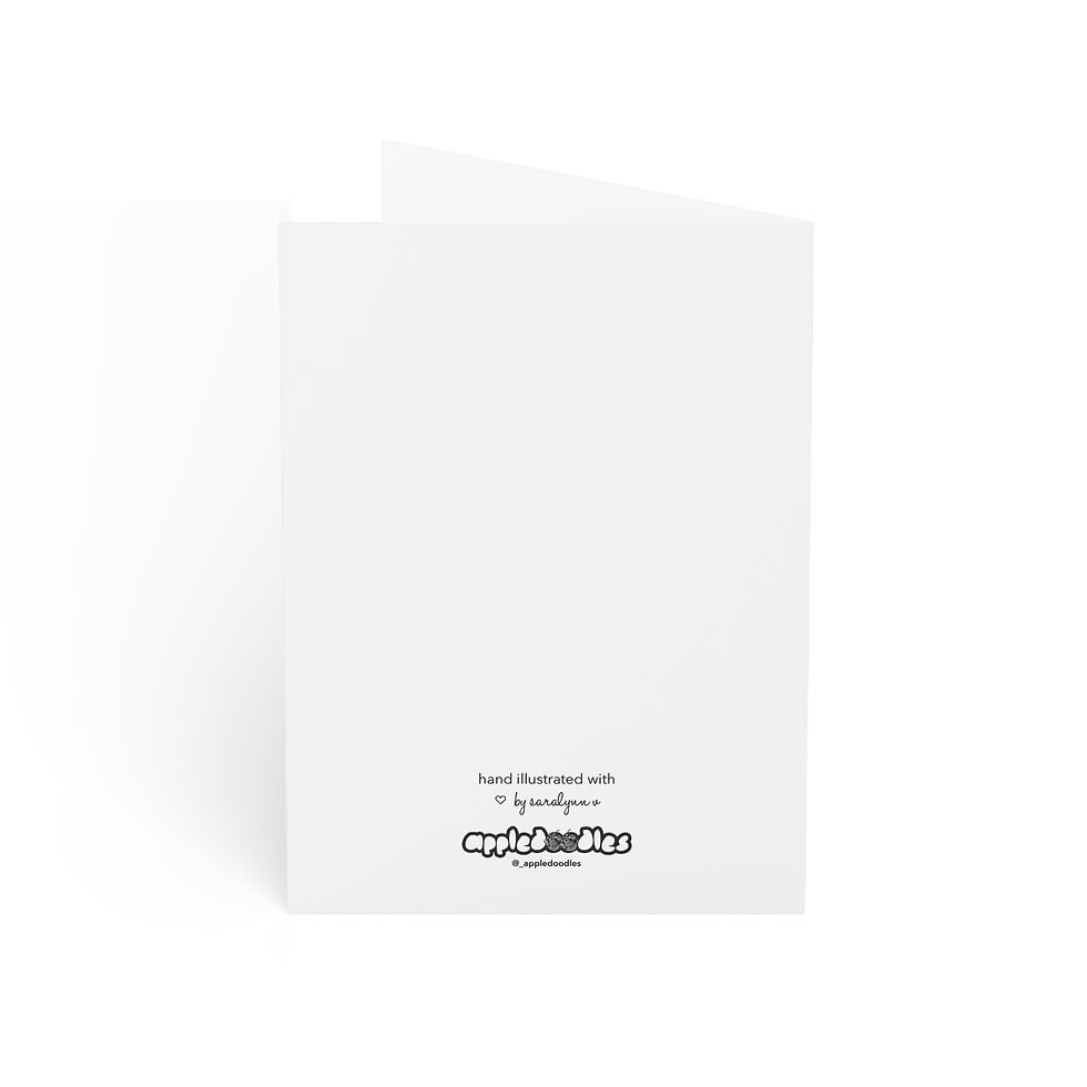 Thumbnail: Curly Girlie Greeting Cards — Pack of 1/10/30/50