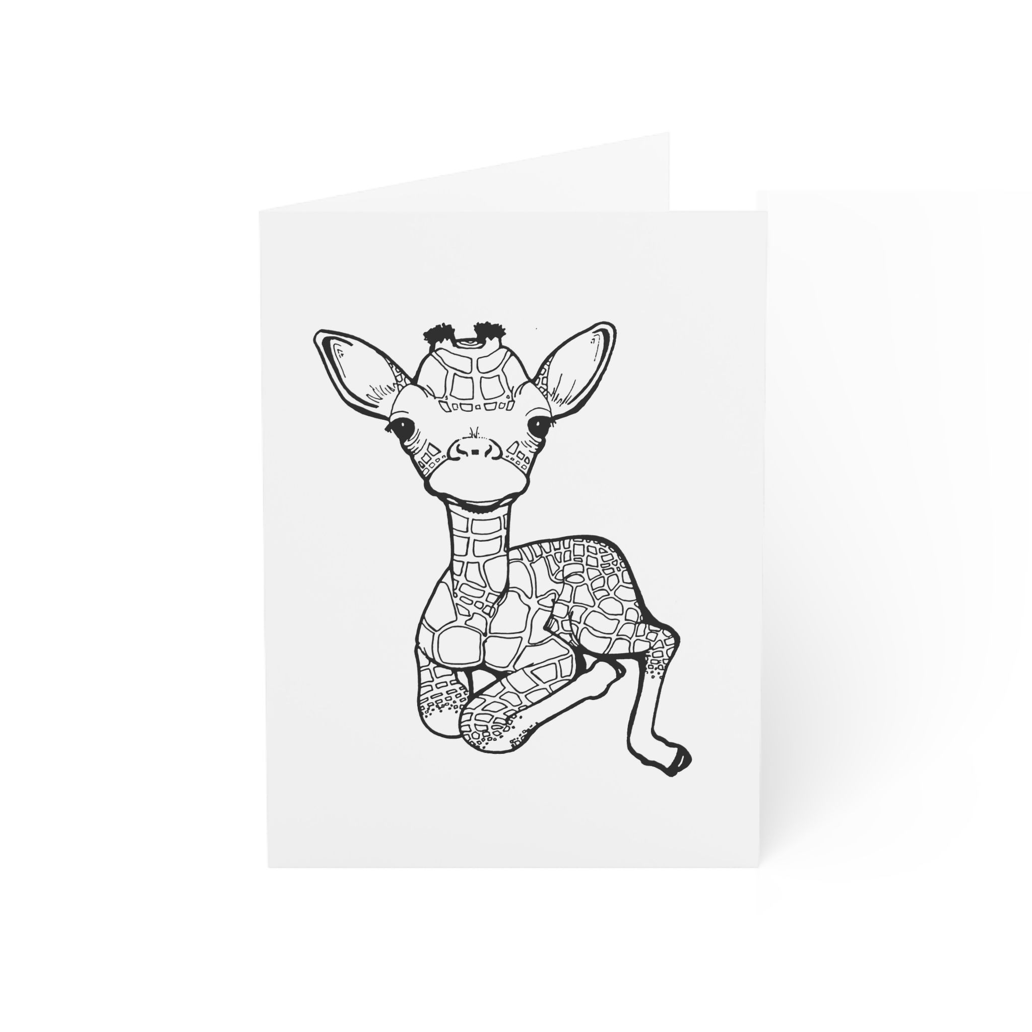 Baby Giraffe Greeting Cards (1, 10, 30, and 50pcs)