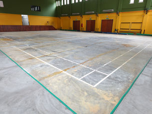 Sports Hall Flooring Transformation: Before and after installation