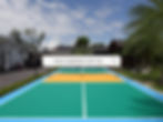 outdoor pickleball court floor