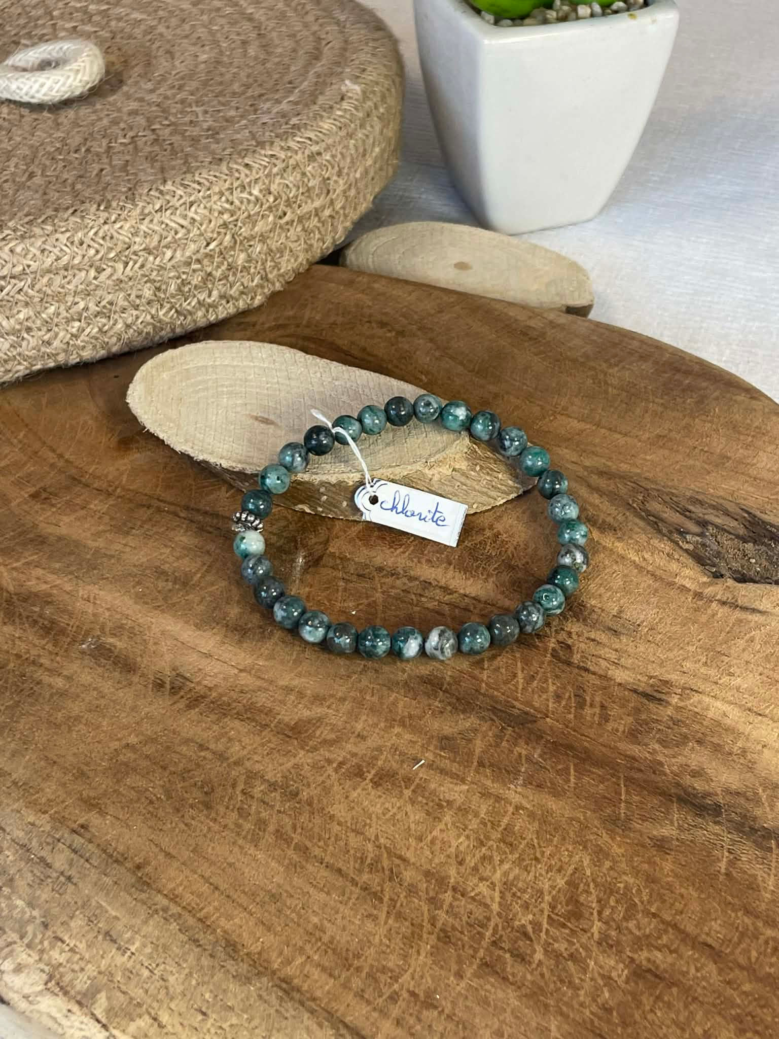 Bracelet Perle Chlorite 6mm