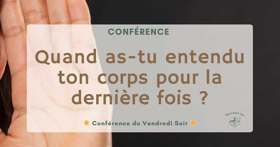Quand as-tu entendu ton corps pour la dernière fois ?