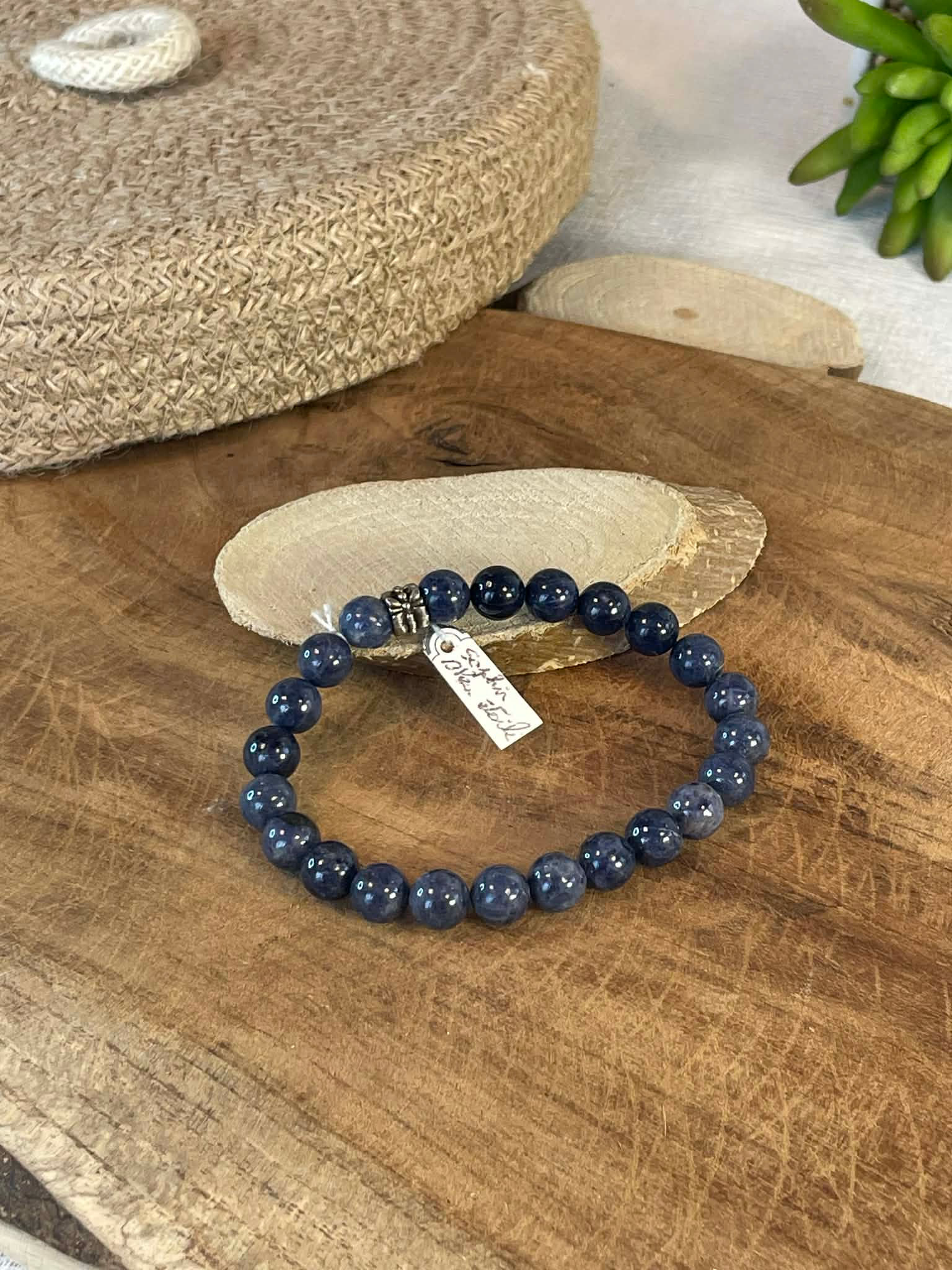 Bracelet Perle Saphir Bleu