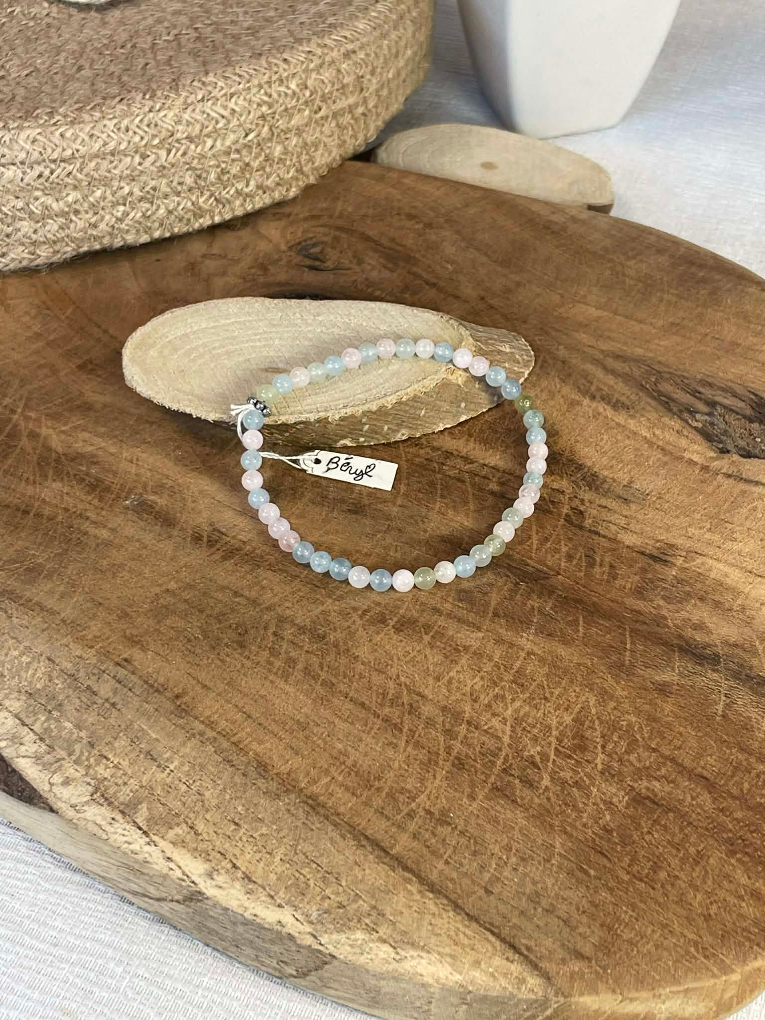 Bracelet Perle Béryl 0.3cm