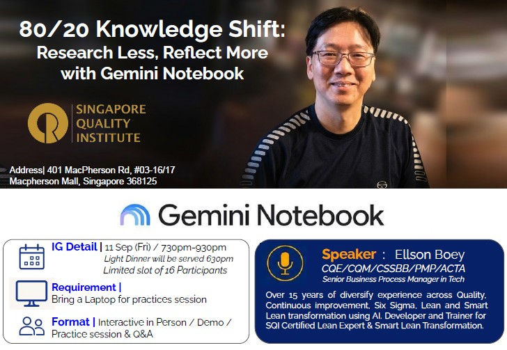 80/20 Knowledge Shift: Research Less, Reflect More with Gemini Notebook