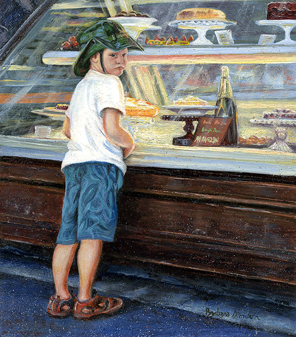 "Dessert Denied" $750. 2 7/8" x 3 1/4"