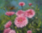"Pink Posies with Bee" $575. 2 3/4" x 2 1/4"