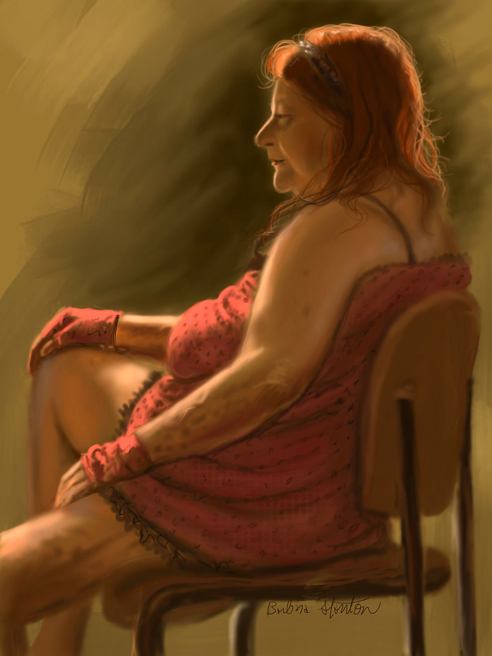 "Barbara In Red"