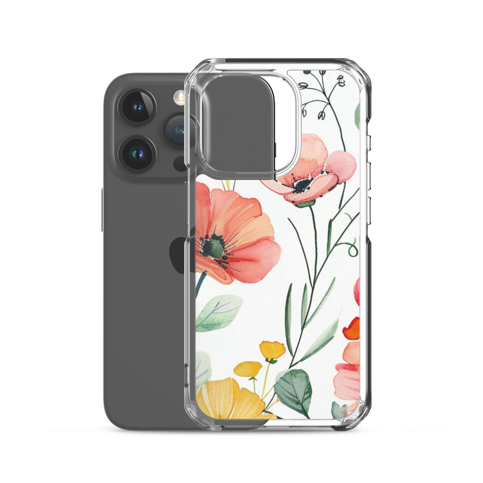 Petal Blush clear iPhone case, case detail 36