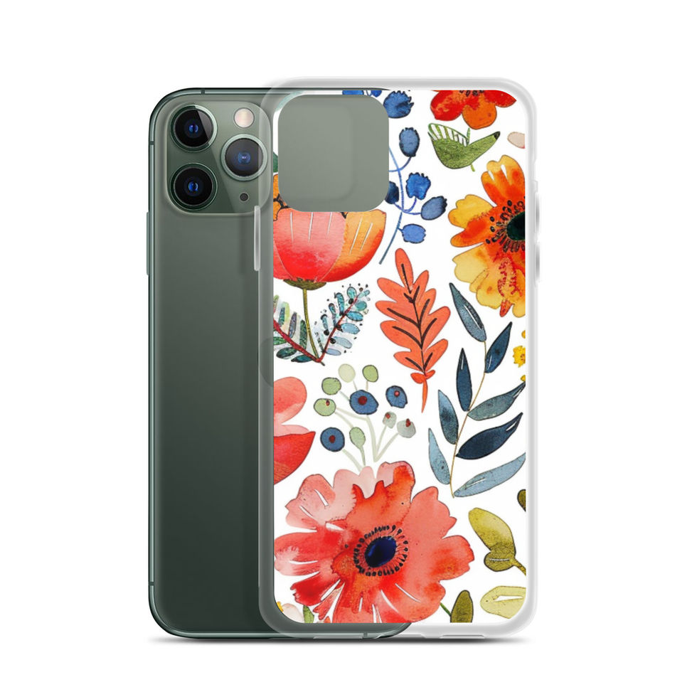 Garden Scribbles clear case for iPhone 12, gallery view 5, image 5