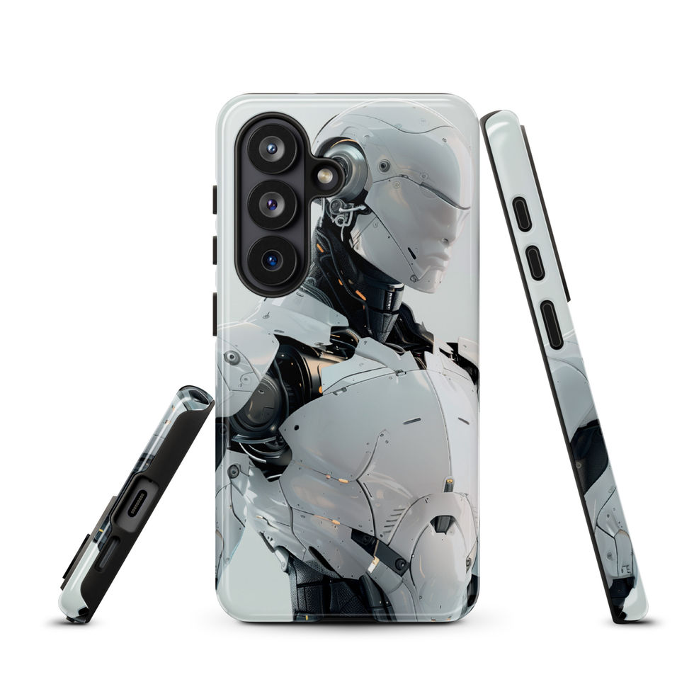 Titan Vanguard tough Samsung case, precisely aligned camera cutout beside Titan Vanguard's profile