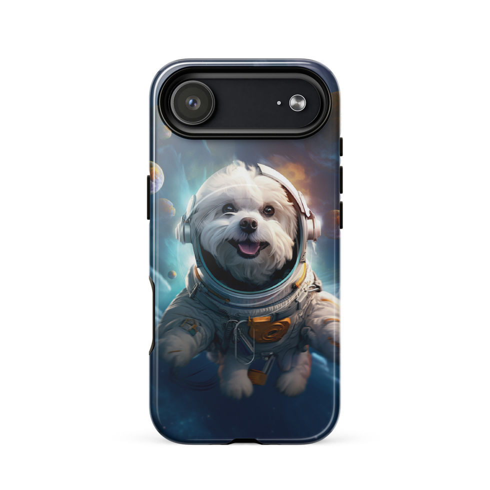 Galactic Voyager cosmic dog MagSafe iPhone case — front artwork preview 01