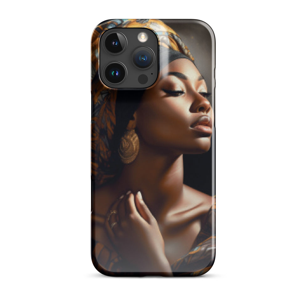 Resilient beauty defines this sleek phone accessory in luminous metallic tones