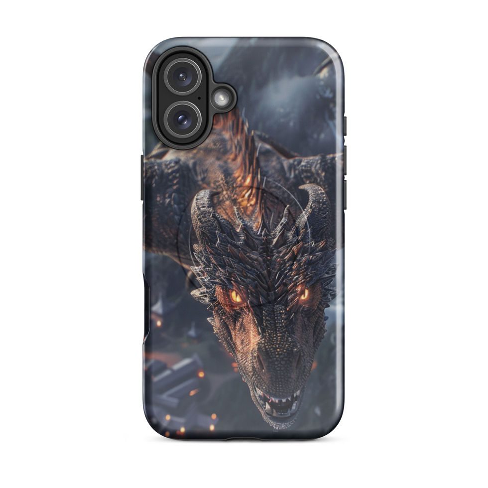 Shadowflame Fury fire dragon MagSafe case for iPhone 16 Pro – gallery image 11