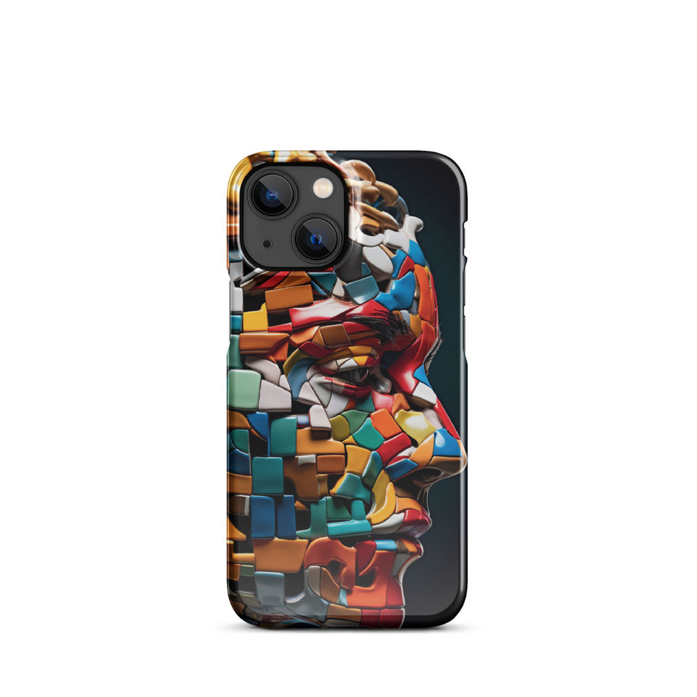 “Mosaic Mind” snap case for iPhone, maze pattern detail, image 9