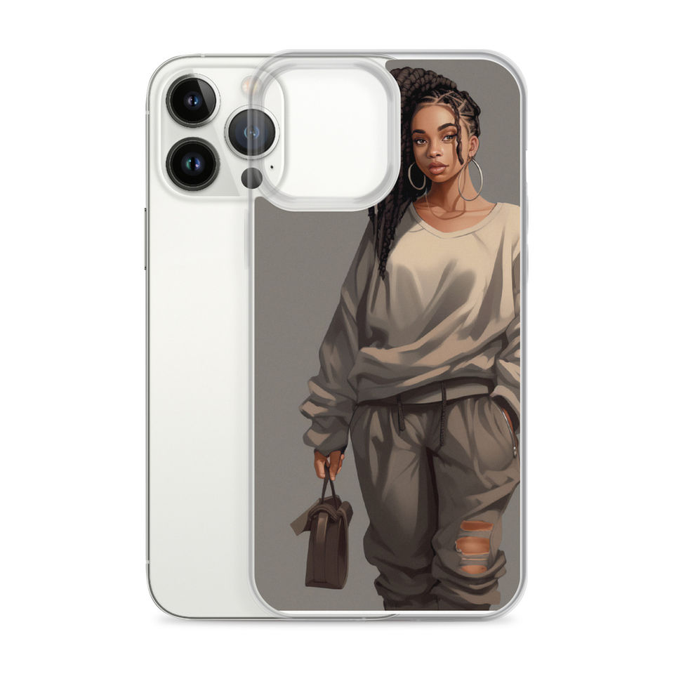 Fashion-inspired design turning a clear iPhone cover into wearable art