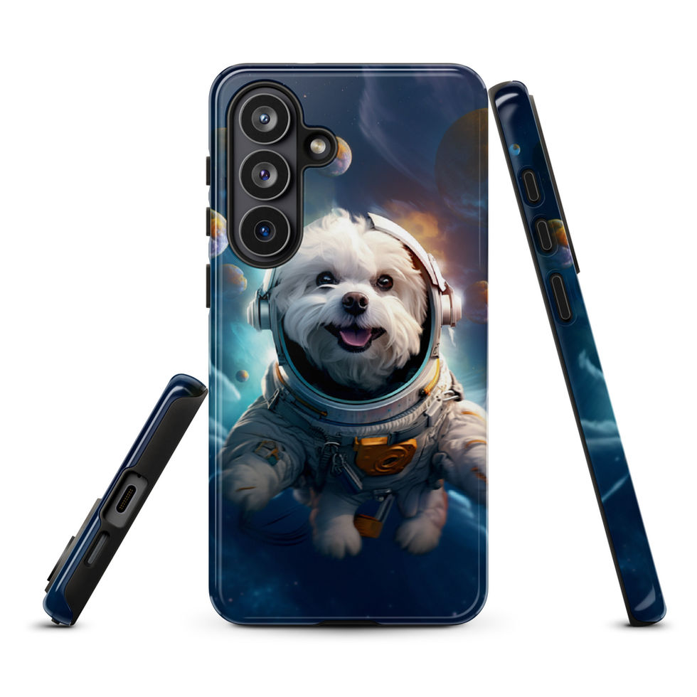 Galactic Voyager cosmic dog Samsung tough case — front artwork preview 21