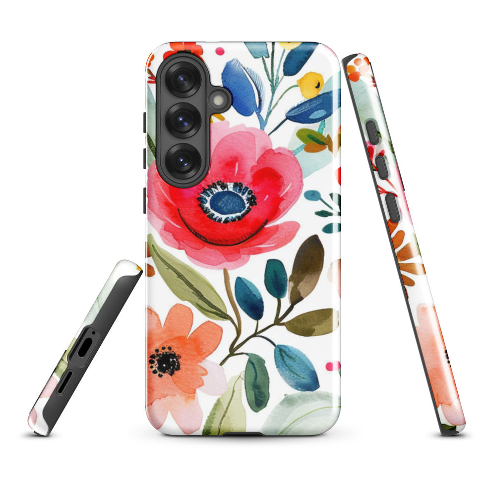 Field Notes in Bloom tough case for Samsung Galaxy S25 Ultra, dual-layer botanical journal artwork, image 11