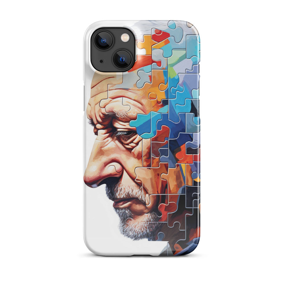 “Fading Pieces” snap case for iPhone, full artwork view, image 14