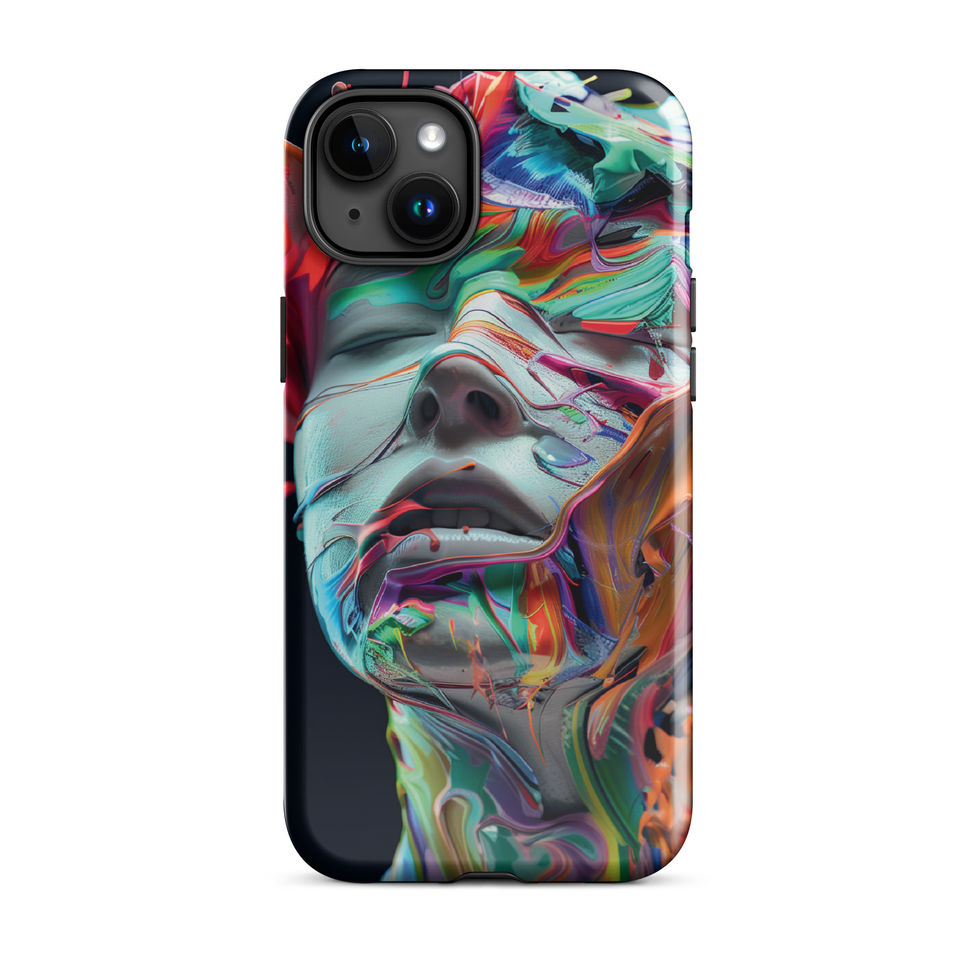 Eruption of Colour dual-layer iPhone tough case with vivid portrait artwork, screen edge protection, image 18