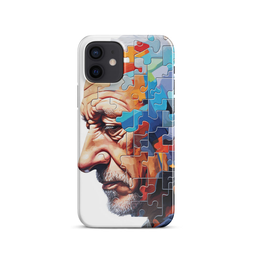 “Fading Pieces” snap case for iPhone, button edge detail, image 6
