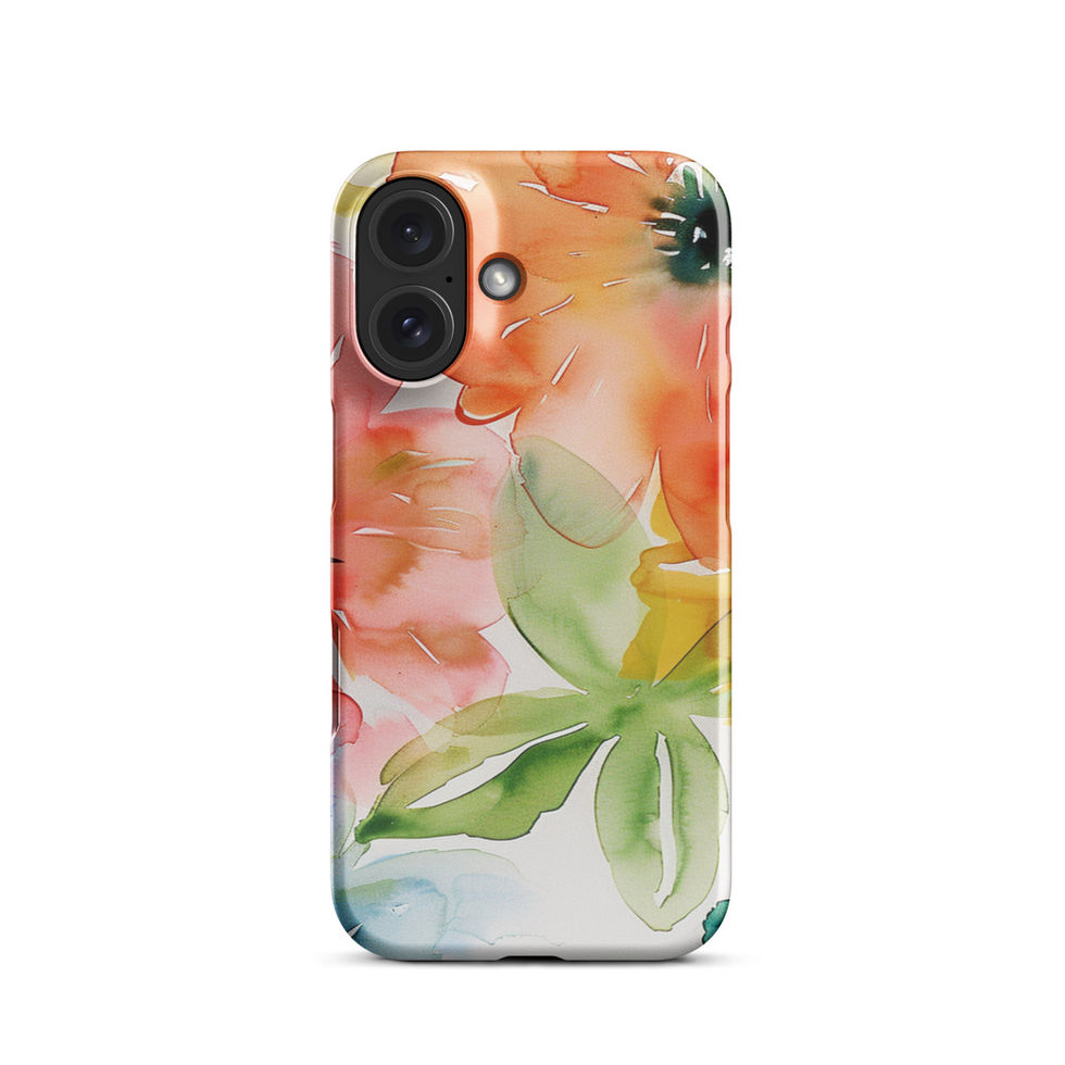 Bloom Riot floral snap case for iPhone 11, front view