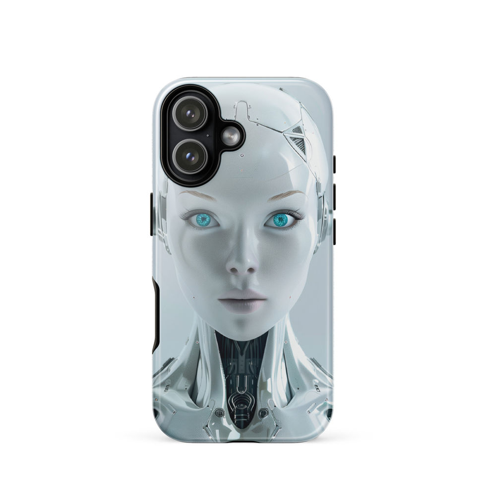 Nova Ascend pearl-white front-facing android iPhone tough case front view