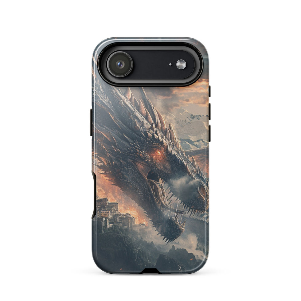 Scorched Earth fire dragon tough iPhone case gallery view 1