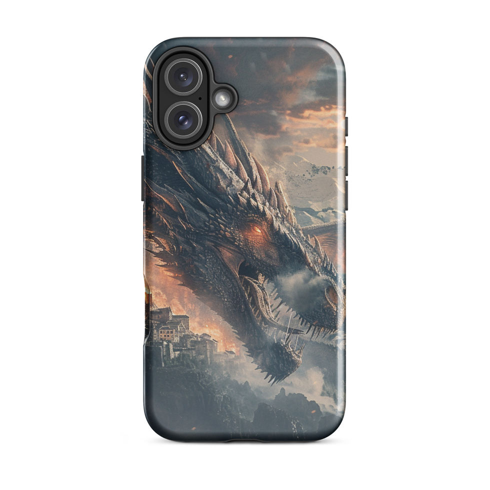 Scorched Earth fire dragon tough iPhone case gallery view 22