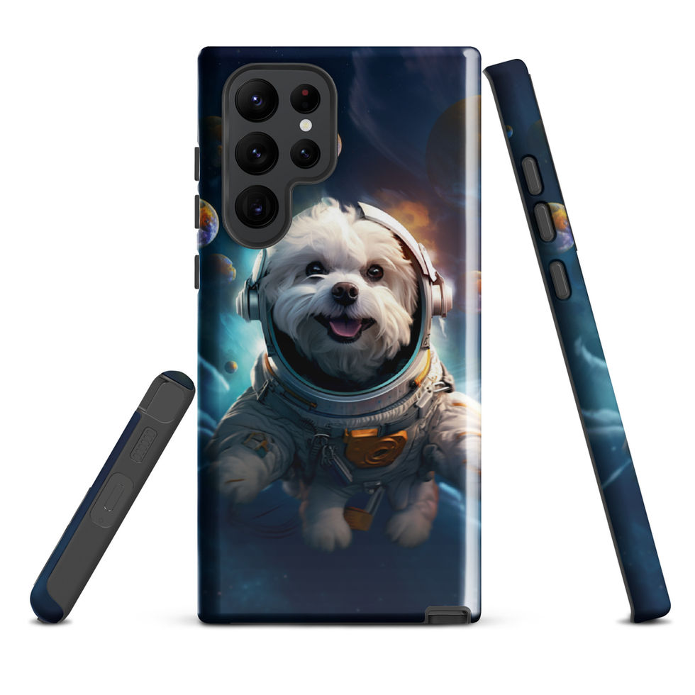 Galactic Voyager cosmic dog Samsung tough case — front artwork preview 11